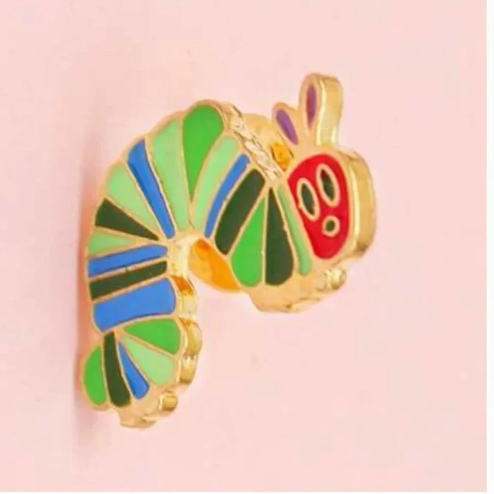 ⭐️✨ FREE Hungry Caterpillar Animal Bug Boho Kid Peasant Hipster Hippie Rain Pin